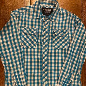 Carbon button down long sleeve shirt